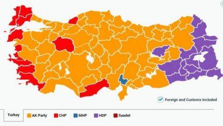 Τουρκικές εκλογές: Νίκη ΑΚΡ, απώλεια αυτοδυναμίας μετά από 13 χρόνια