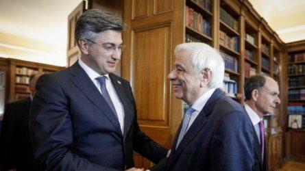 Ο Πρόεδρος της Δημοκρατίας συναντήθηκε με τον πρωθυπουργό της Κροατίας