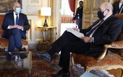Οι υπουργοί Εξωτερικών της Ελλάδας και της Γαλλίας συζήτησαν για την τουρκική προκλητικότητα