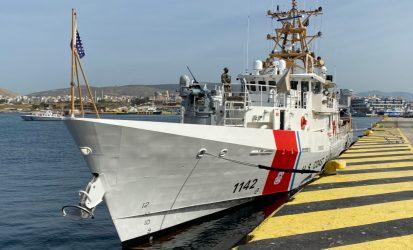 Plakiotakis, Pyatt welcome US Coast Guard vessels to Piraeus port