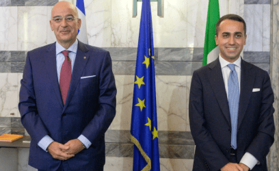 FM Dendias meets with Italian FM Di Maio