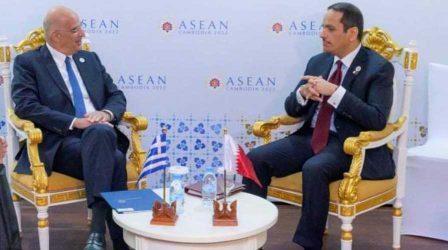 ASEAN: Συνάντηση Νίκου Δένδια με τον ΥΠΕΞ του Κατάρ